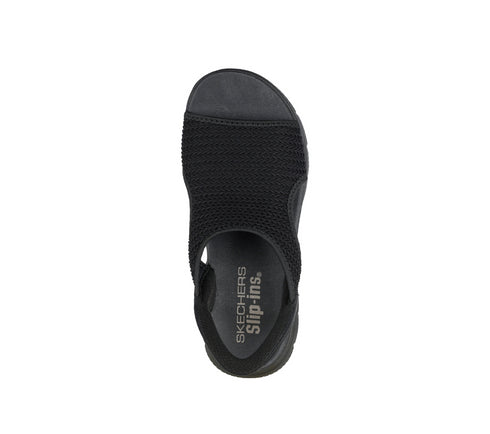Sandale sport, dama, SKECHERS SLIP-INS SUMMITS SWEETLY EVOLVED 119519-BBK, textil